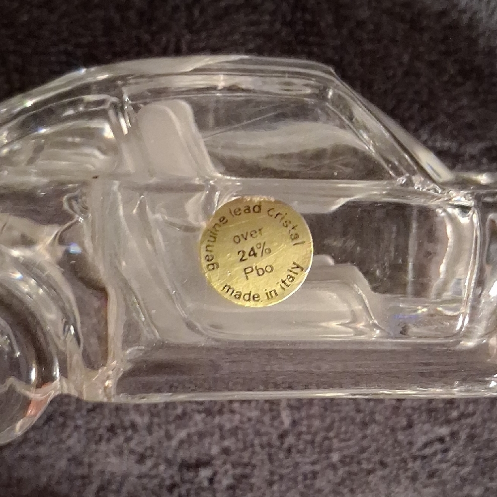 Clear Crystal Car Figurine